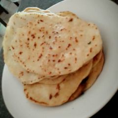 Pan fried rotis A picture of Pan fried rotis.