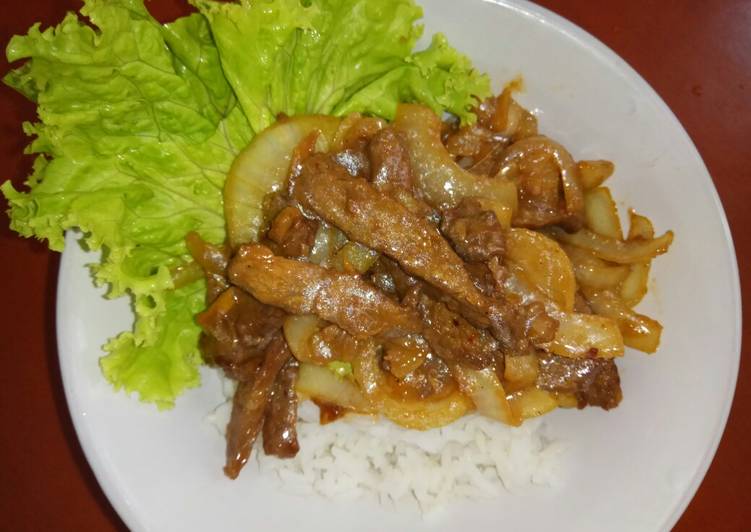 Resep Nasi daging sapi bumbu bawang, Menggugah Selera