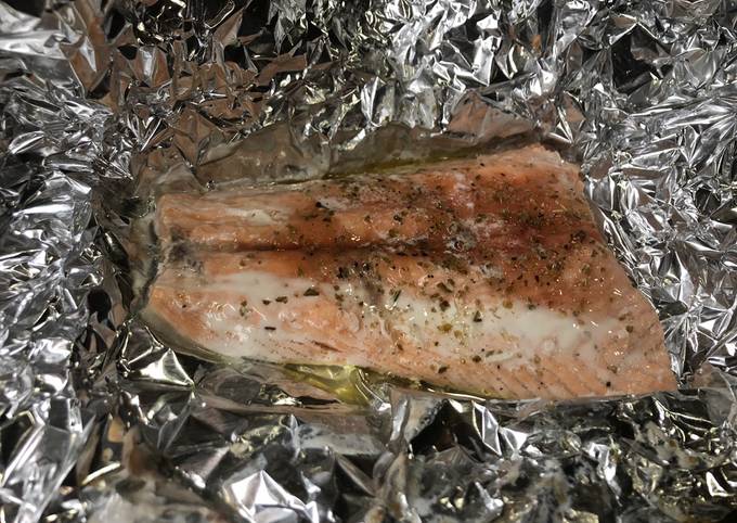 Steps to Prepare Homemade Oven baked salmon