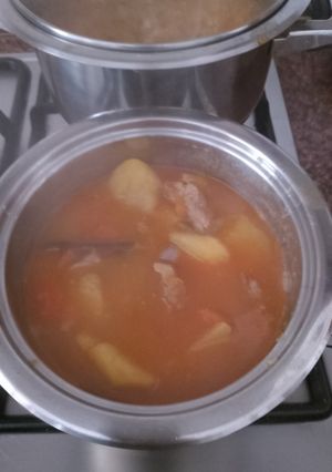 Una foto de Guiso de chuletas de aguja