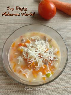 Foto resep Sup Daging Makaroni Wortel untuk MPASI usia 1 tahun ke atas