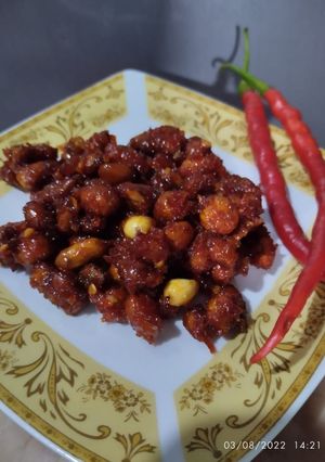 Foto resep Cemilan Kacang Balado