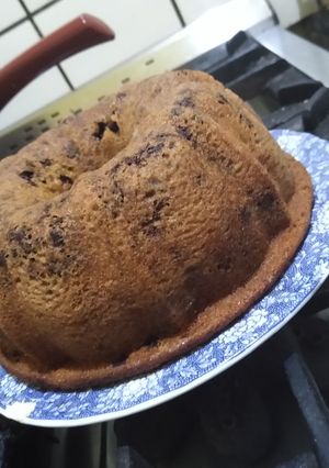 Una foto de Budín de vainilla y chips de chocolate