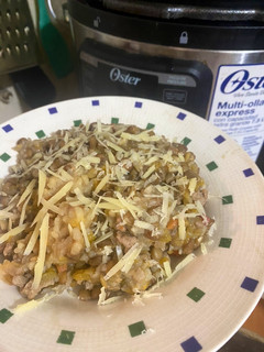 Una foto de Lentejas con carne y arroz en Multi-olla express Oster