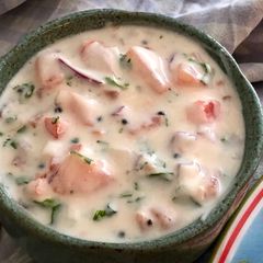A picture of Simple raita.