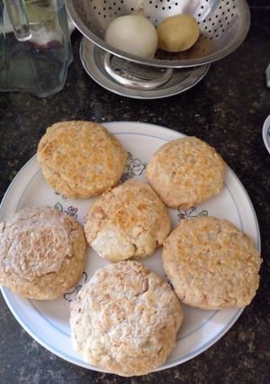 Una foto de Tortitas de papa, atún y avena