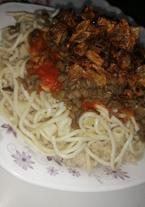 صورة لوصفة كشري مصري