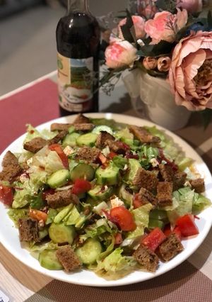 عکسی از دستور سالاد سبز