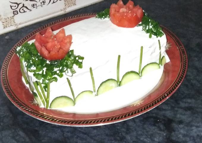 Recipe of Perfect Chicken cream cheese sandwich cake