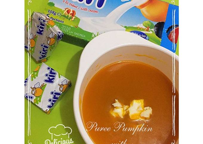 Puree Pumpkin with Chicken Broth & Cheese (MPASI 6m)