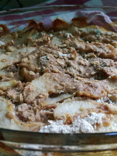 Una foto de Torta seca light de peras