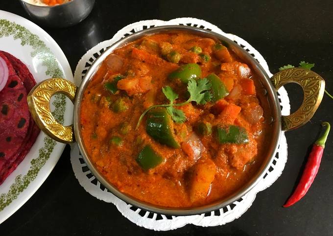 Mixed Vegetable Kadai Masala Curry