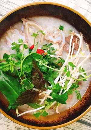 Hình của món Cháo Lòng Heo Tộc.