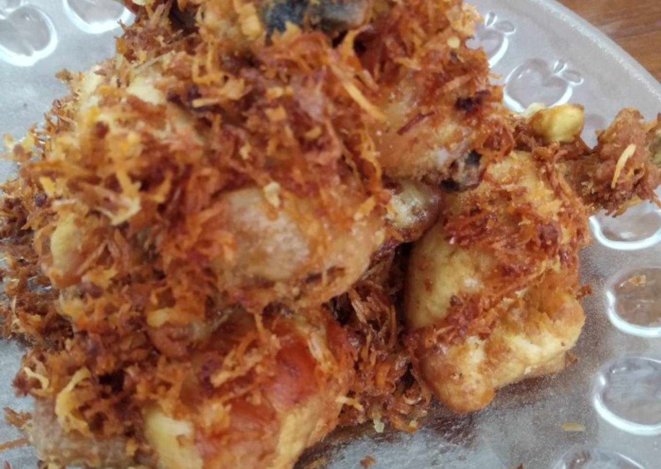 Ayam goreng serundeng praktis