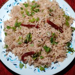 A picture of Zeera Rice in Cooker.