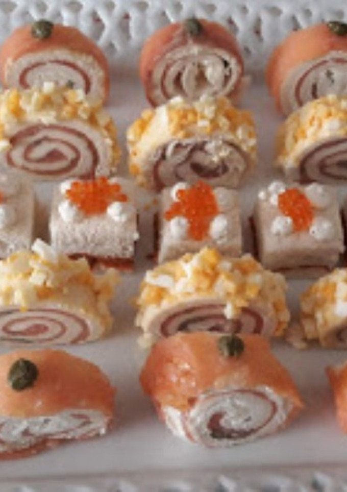 Una foto de Canapés enrollados