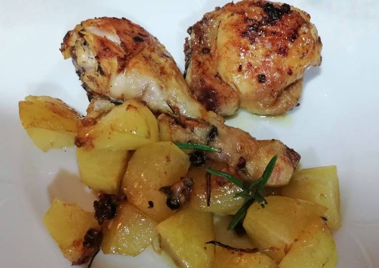 Easiest Way To Make Delicious Pollo Marinato Al Forno Con Patate