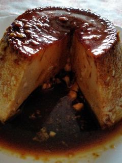 Una foto de Flan de coco en olla express