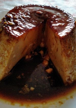 Una foto de Flan de coco en olla express