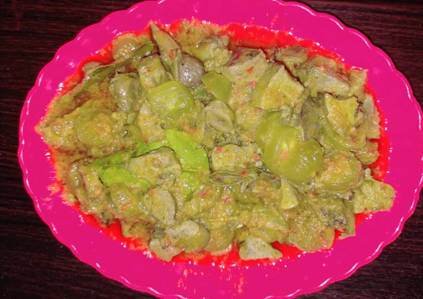 Hati ampla ayam bumbu jangkep