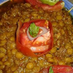 A picture of Daal chana with qeema.
