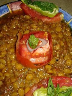 A picture of Daal chana with qeema.