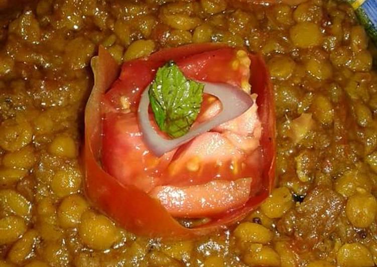 Daal chana with qeema