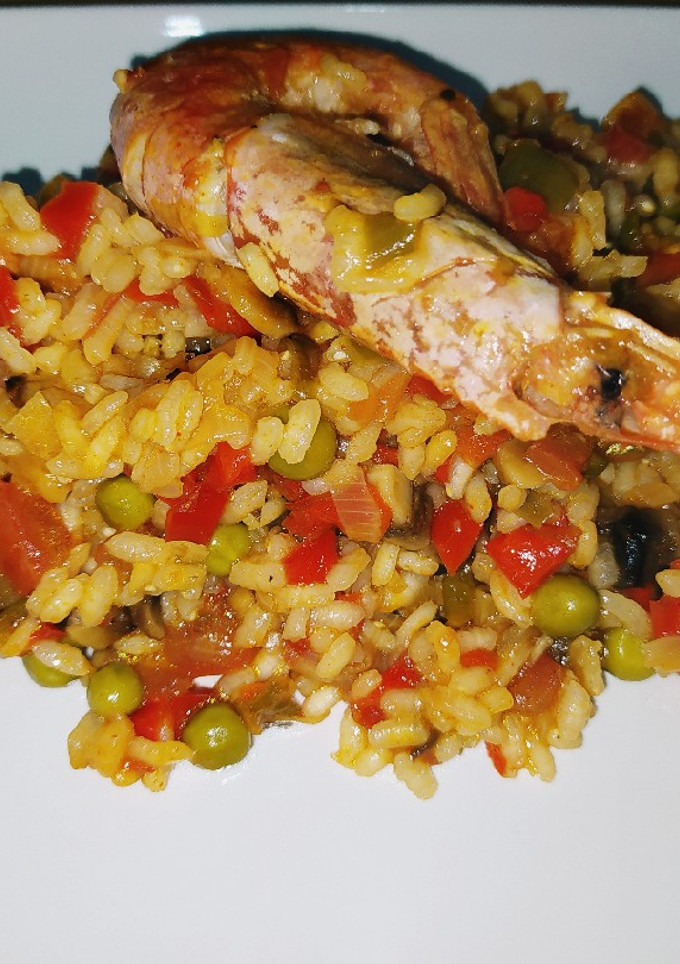 Una foto de Arroz con verduras