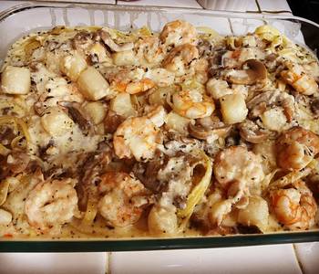 Update, Making Recipe ShrimpScallops  Mushroom Fettuccine Delicious and Healthy