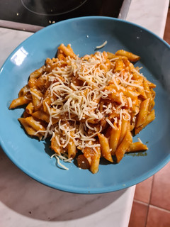 Una foto de Macarrones napolitana