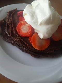 Una foto de Tortitas de chocolate