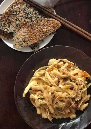 Hình của món Măng trộn.
