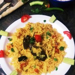 Masala Tomato Rice A picture of Masala Tomato Rice.