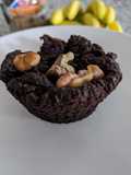 Cupcake de chocolate con frijoles negros