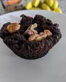 Cupcake de chocolate con frijoles negros
