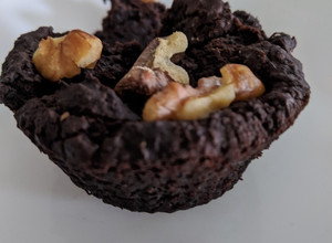 Una foto de Cupcake de chocolate con frijoles negros