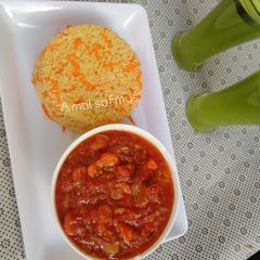 Carrot cous cous A picture of Carrot cous cous.