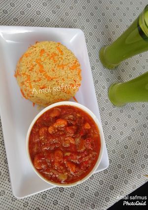 A picture of Carrot cous cous.