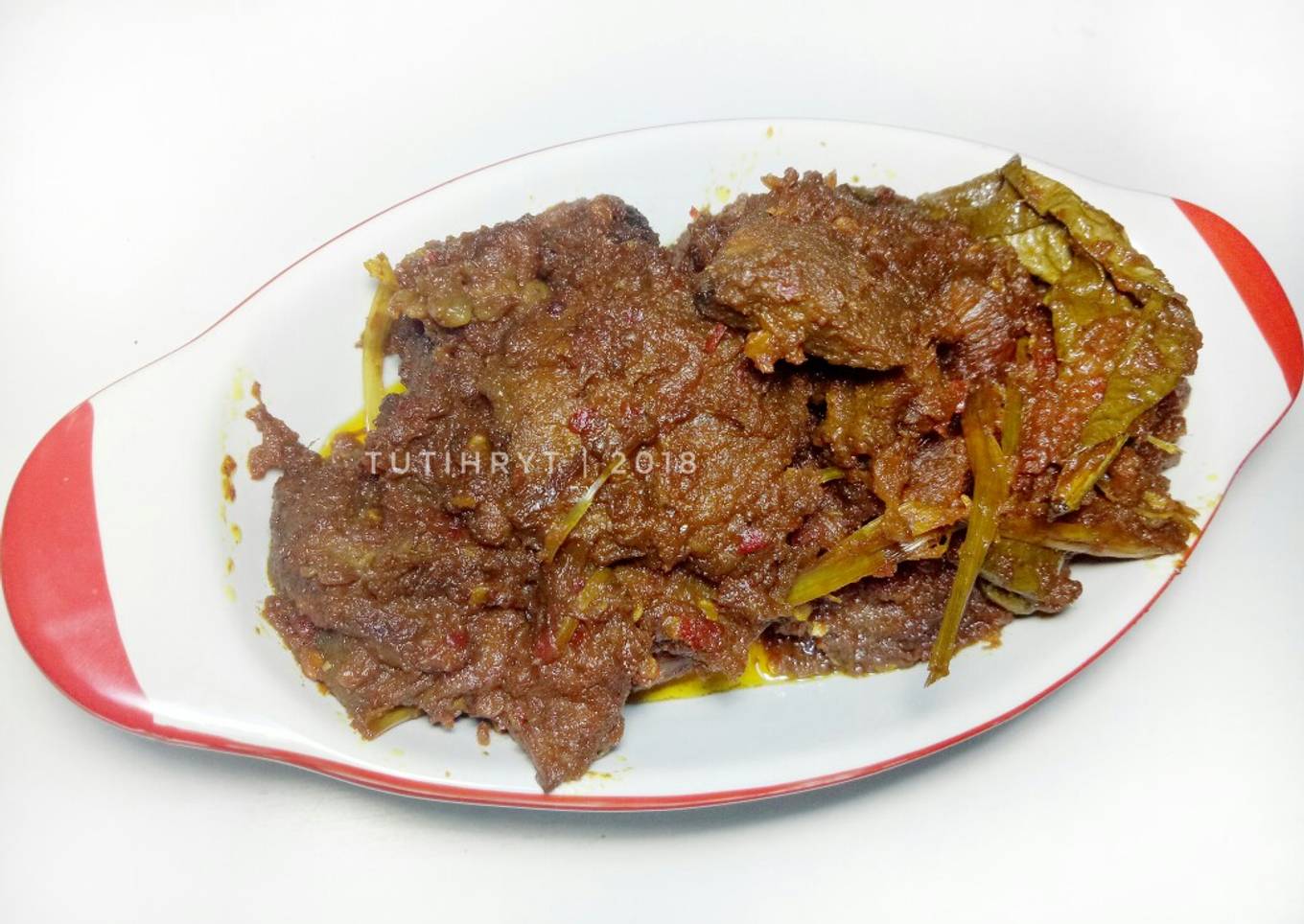 Rendang daging rice cooker