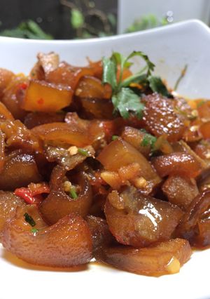 Foto resep Oseng mercon kikil