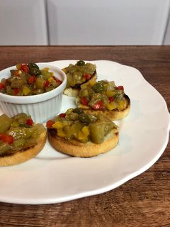 Una foto de Caponata a mi estilo (antipasto)
