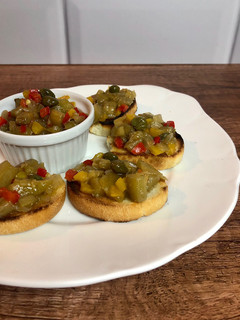 Una foto de Caponata a mi estilo (antipasto)