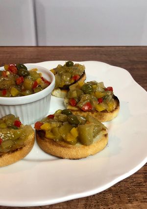 Una foto de Caponata a mi estilo (antipasto)