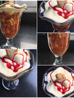 Una foto de Copa de frutas 🍇 con helado 🍦