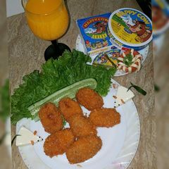 Chicken cheese croquettes A picture of Chicken cheese croquettes.