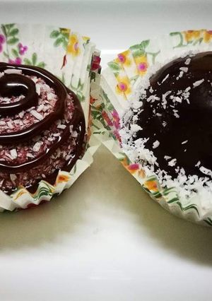 A picture of Homemade coconut balls.