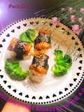 Sushi lươn cuộn khoai Tây nướng mỡ hành