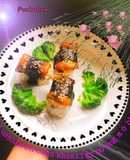 Sushi lươn cuộn khoai Tây nướng mỡ hành