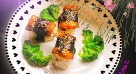 Hình ảnh món Sushi lươn cuộn khoai Tây nướng mỡ hành
