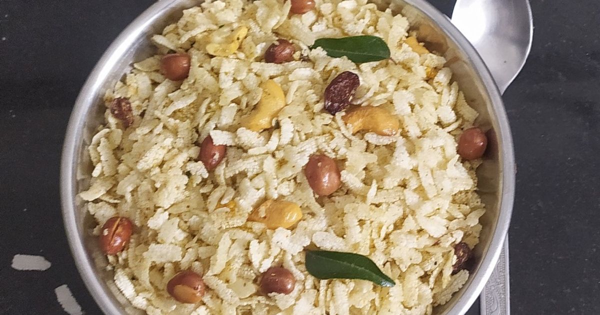 Thick Poha Chivda Recipe by Tasty Veg Cooking - Cookpad